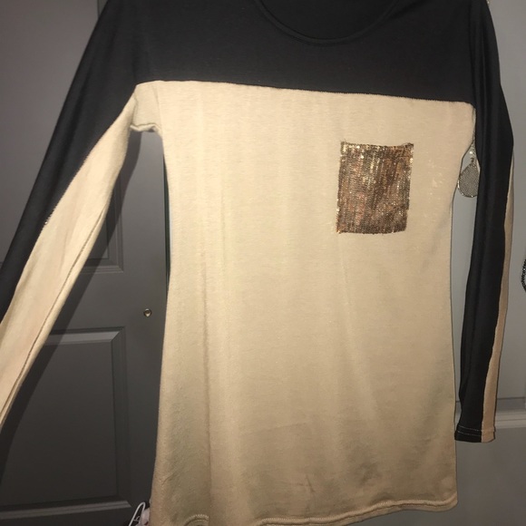 Black and brown long sleeve tee - Picture 1 of 4